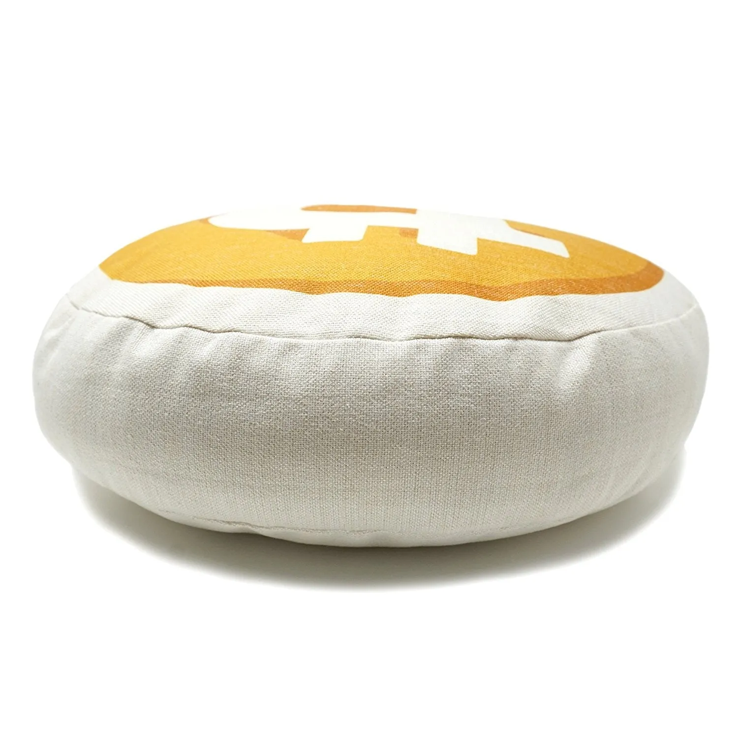 Bitcoin Decorative Throw Pillow Mining Your Own Business Soft Round Bed Pillow
