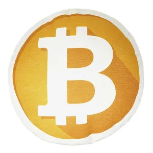 Bitcoin Decorative Throw Pillow Mining Your Own Business Soft Round Bed Pillow