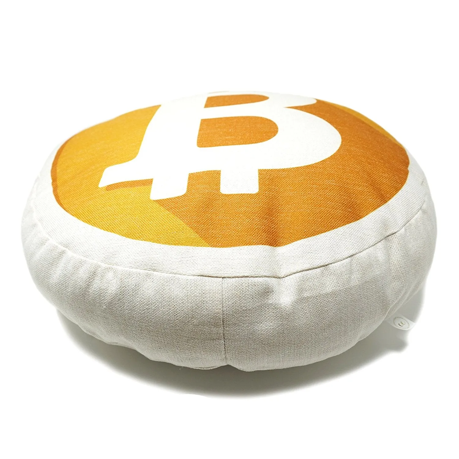 Bitcoin Decorative Throw Pillow Mining Your Own Business Soft Round Bed Pillow
