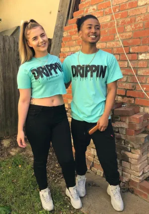Black Drippin | Mint Tee