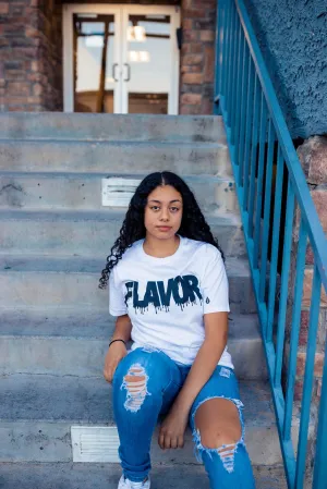 Black Flavor | White Tee