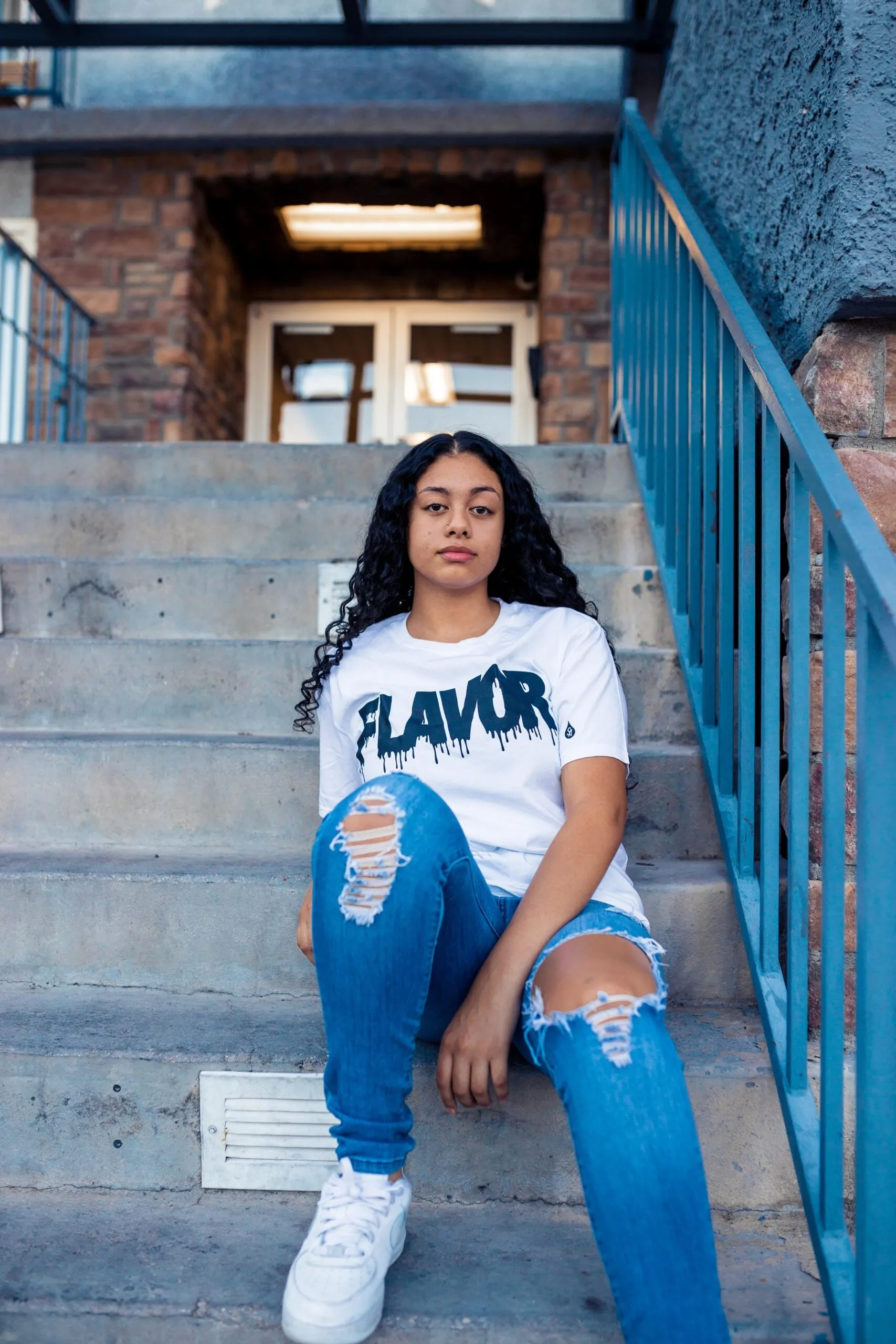 Black Flavor | White Tee