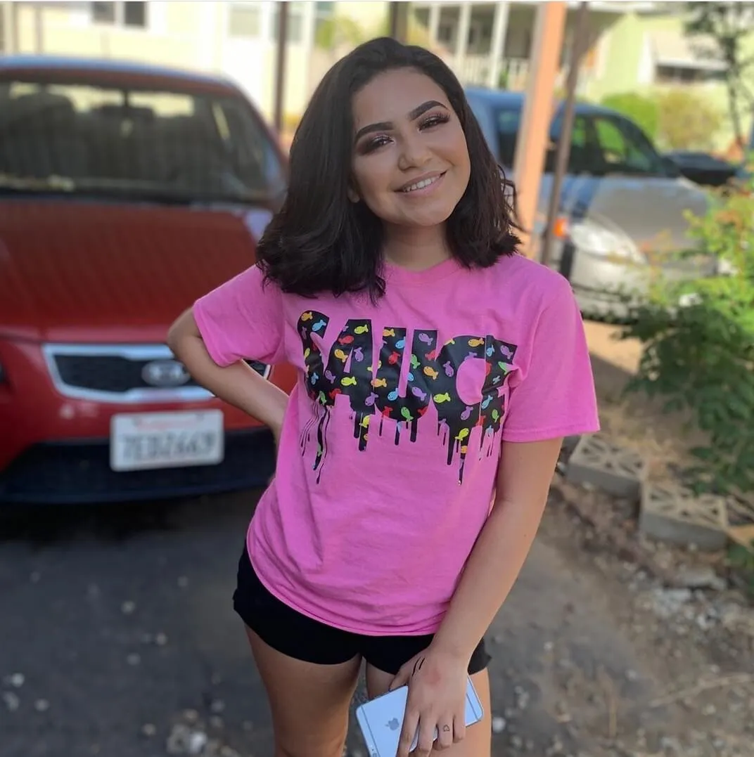 Black Goldfish Sauce | Azalea Pink Tee