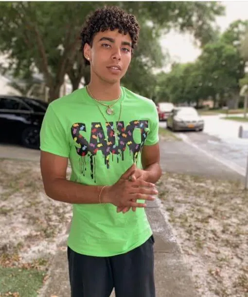 Black Goldfish Sauce | Lime Green Tee
