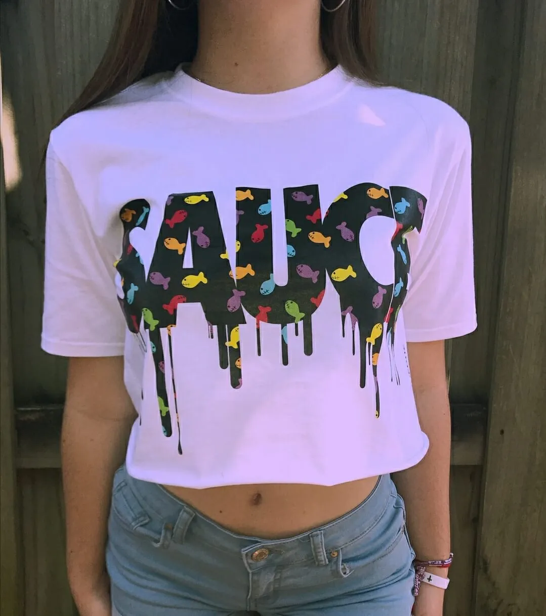 Black Goldfish Sauce | White Tee