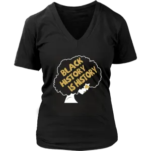 Black History Woman's V-Neck T-Shirt