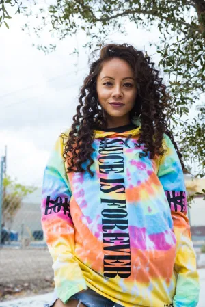 Black Sauce Is Forever (Vertical Big) | Airy Spiral Hooded Tee (LOVE Both Sleeves)
