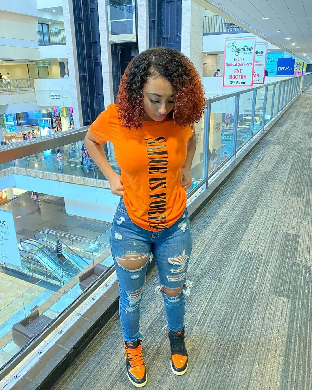 Black Sauce Is Forever (Vertical Big) | Orange Tee (LOVE Sleeve)