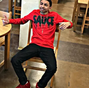 Black Sauce | Red Long Sleeve Tee
