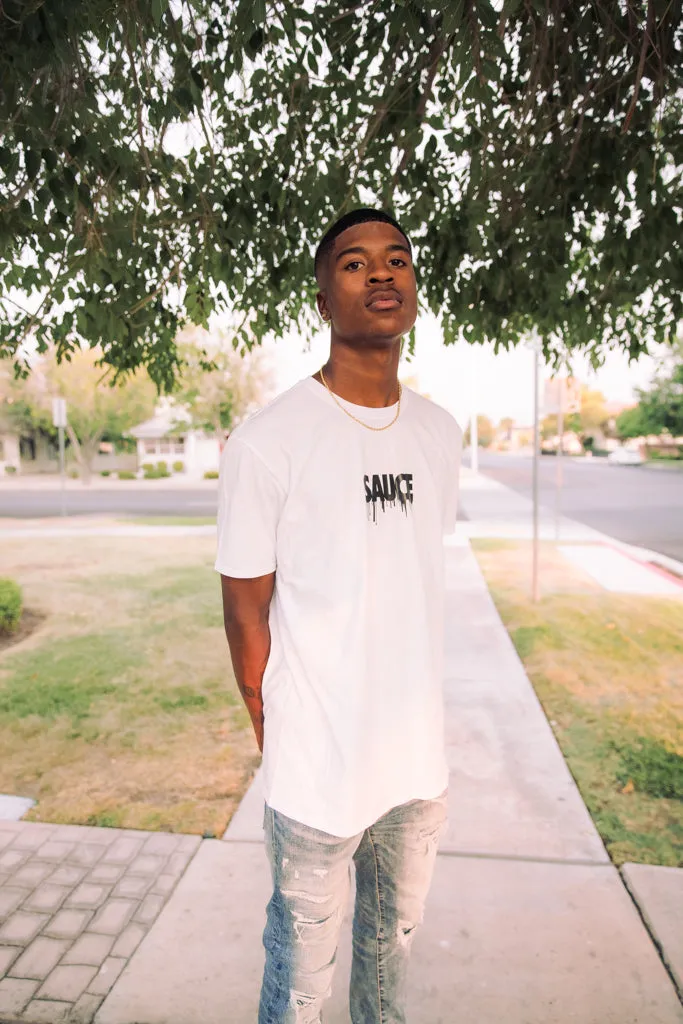Black Sauce (S) | White Tee