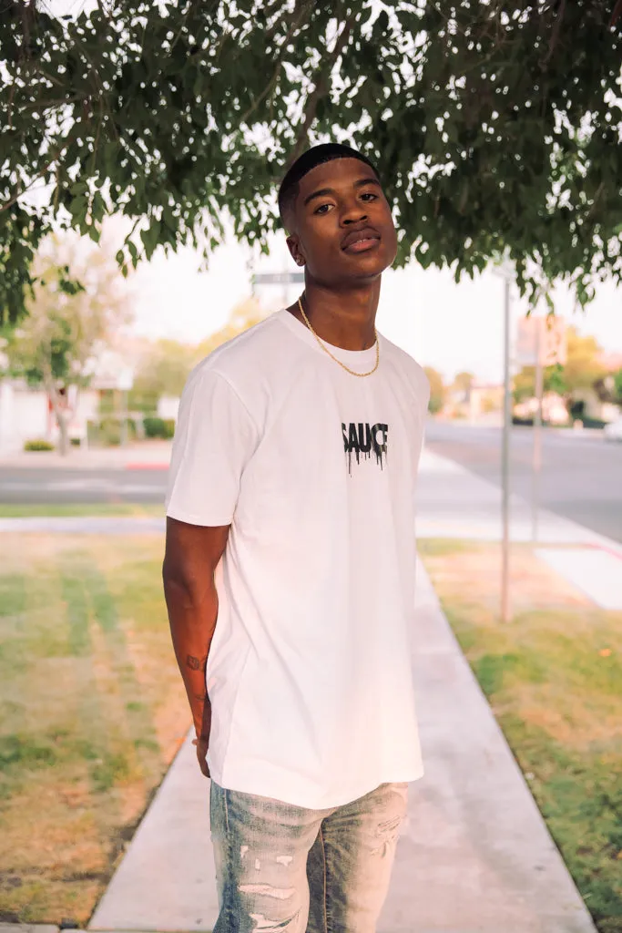 Black Sauce (S) | White Tee