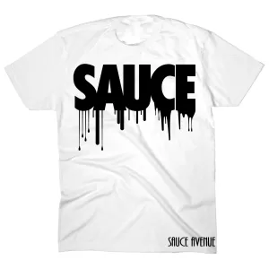 Black Sauce | White Kids Tee