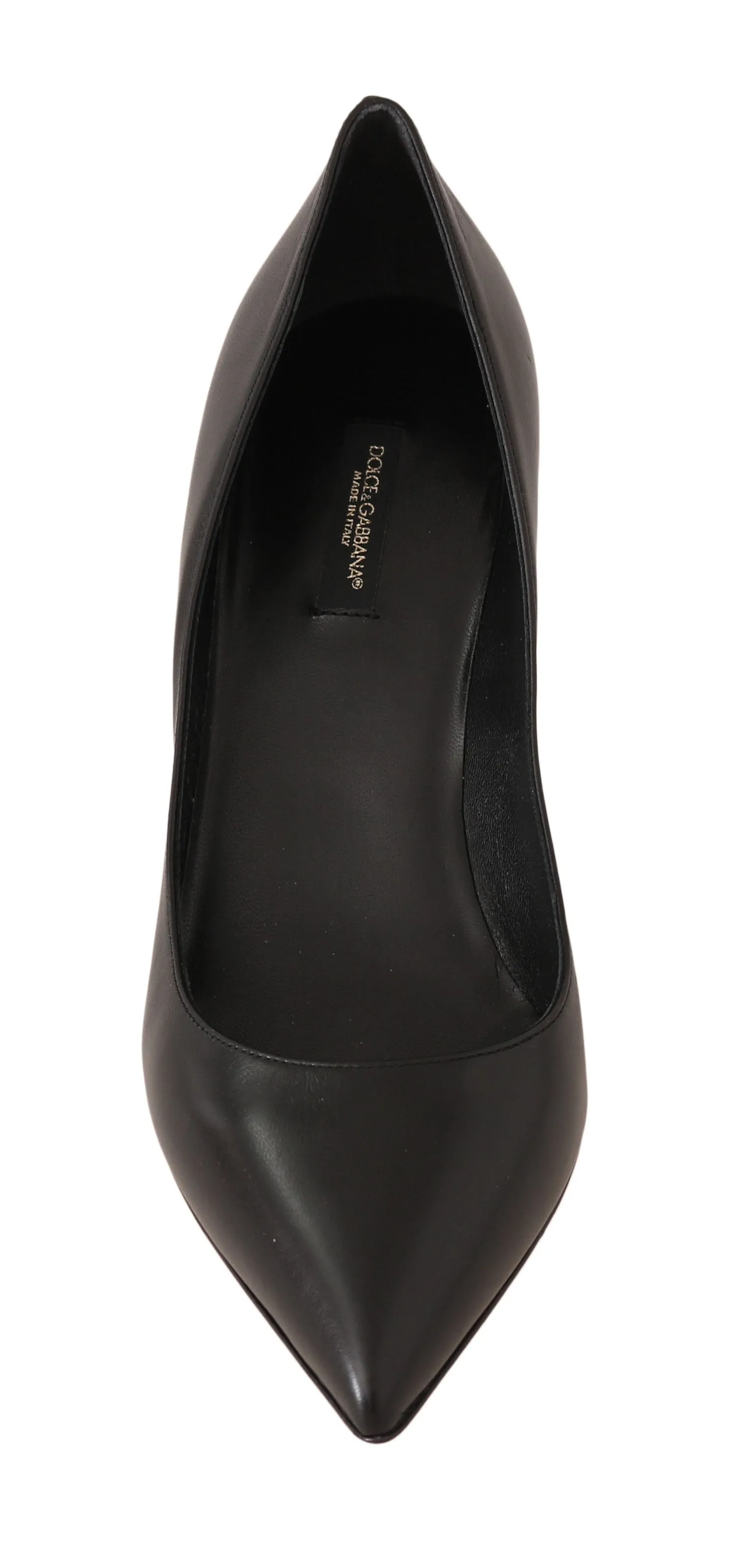 Black Soft Nappa Leather Pumps