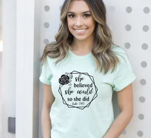 BLESSED IS SHE T-SHIRT