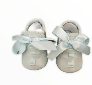 Blue bow sevva shoes