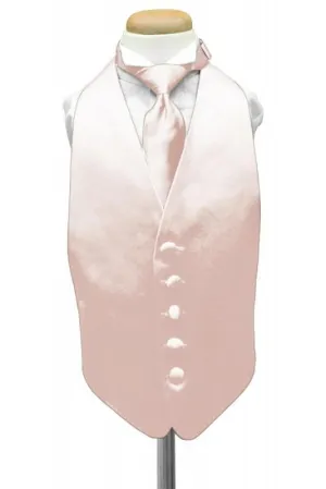 Blush Luxury Satin Kids Tuxedo Vest