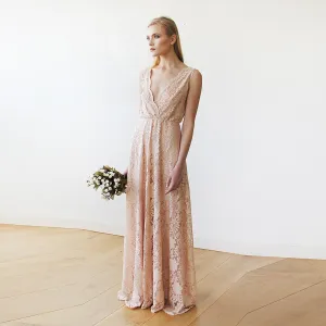Blush Sleeveless Dress #1150