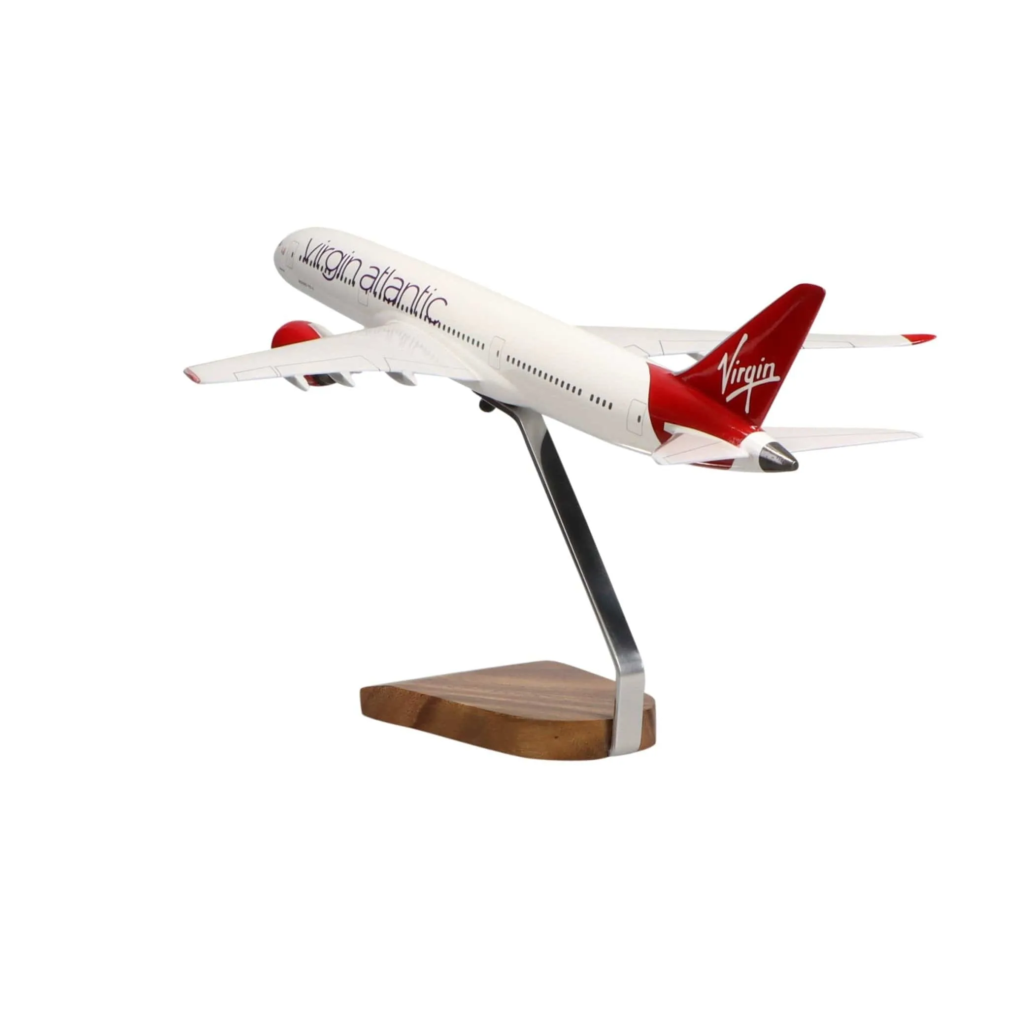 Boeing 787-9 Virgin Atlantic Birthday Girl Large Mahogany Model