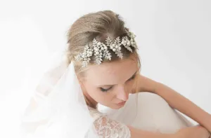 Boho headpiece veil  #4031