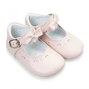 Borboleta Moya Scollop Leather Soft Sole Pink