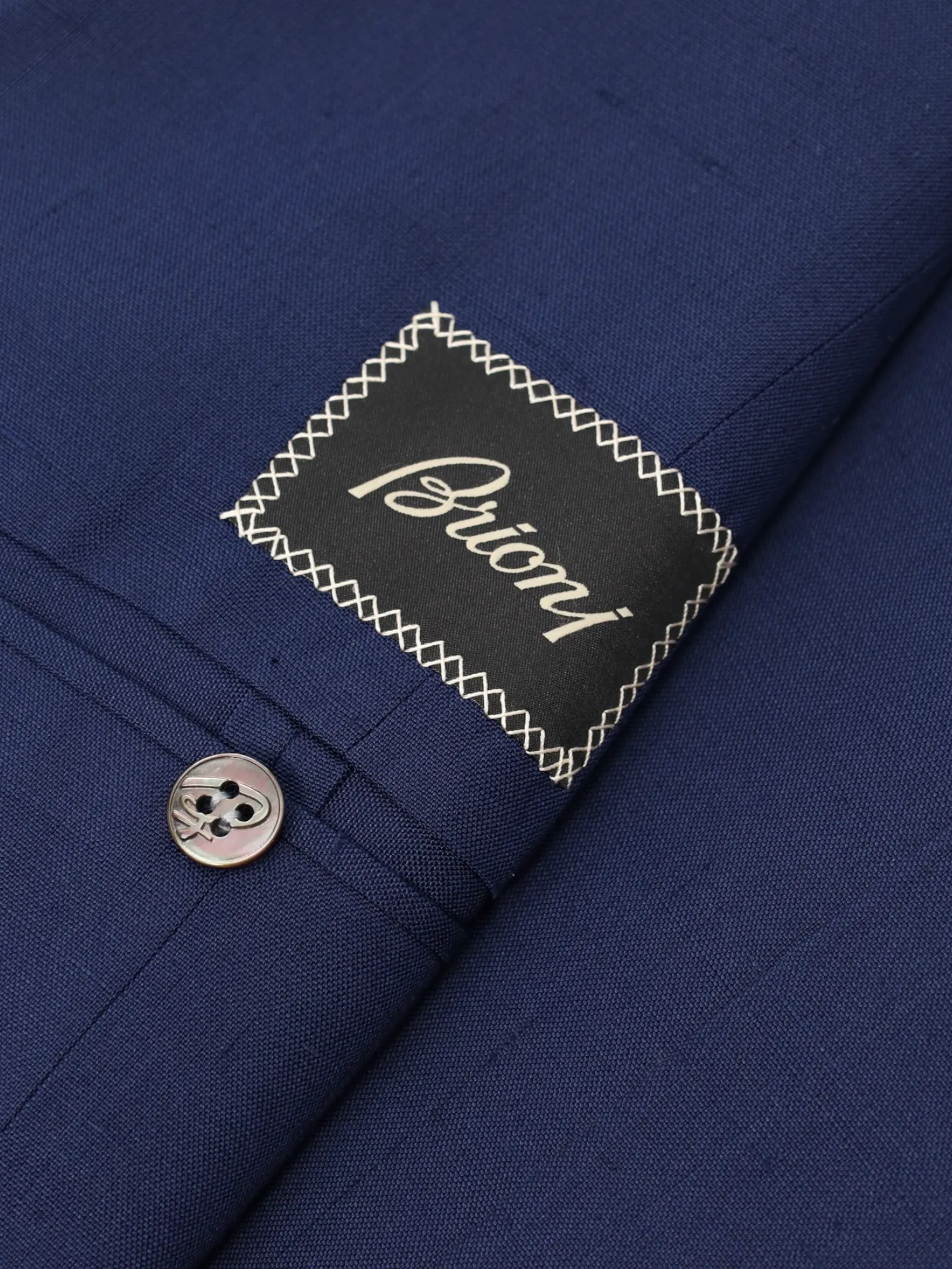 Brioni Blue Shangtung Silk Piuma Jacket