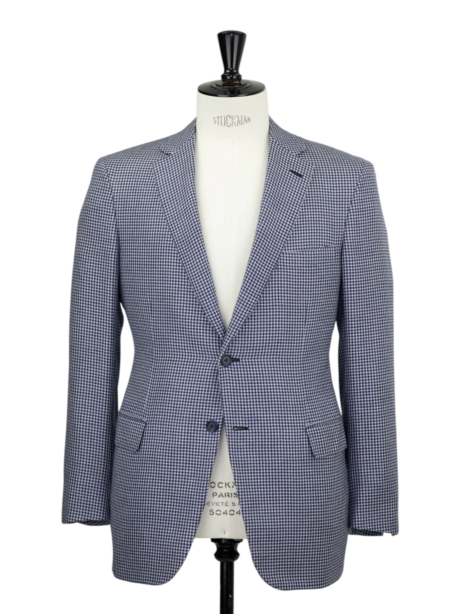 Brioni Dark Blue Cashmere & Silk Pied de Poule Brunico Jacket