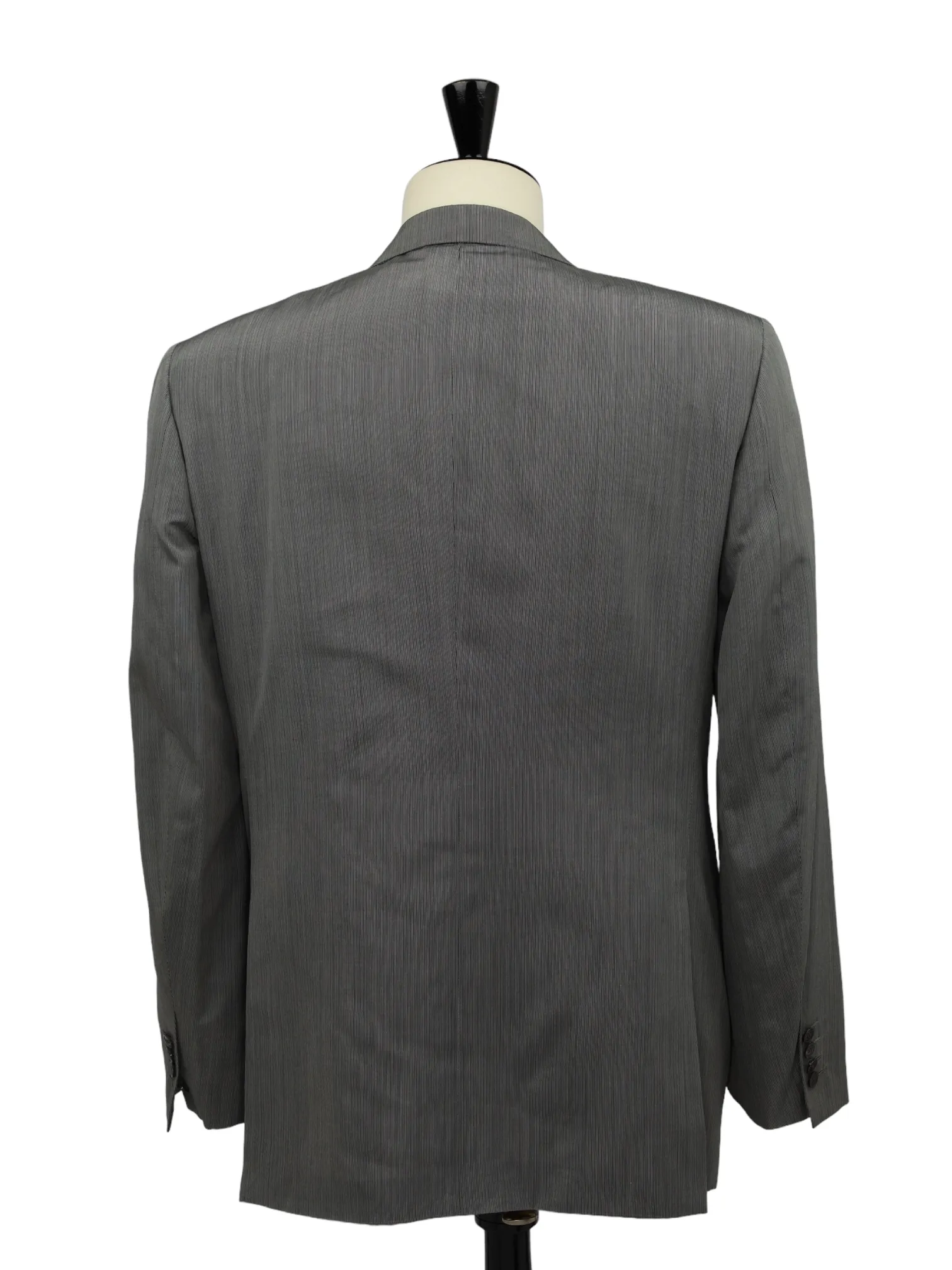 Brioni Light Grey Micro-Stripe Silk & Cashmere Chigi Suit
