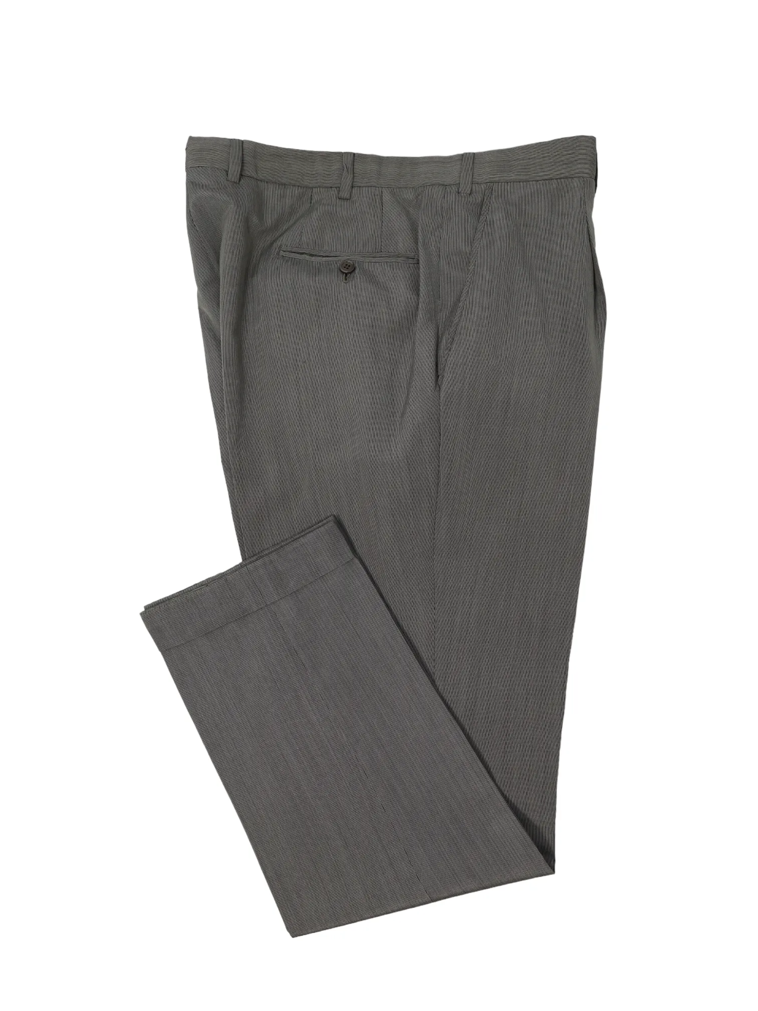 Brioni Light Grey Micro-Stripe Silk & Cashmere Chigi Suit