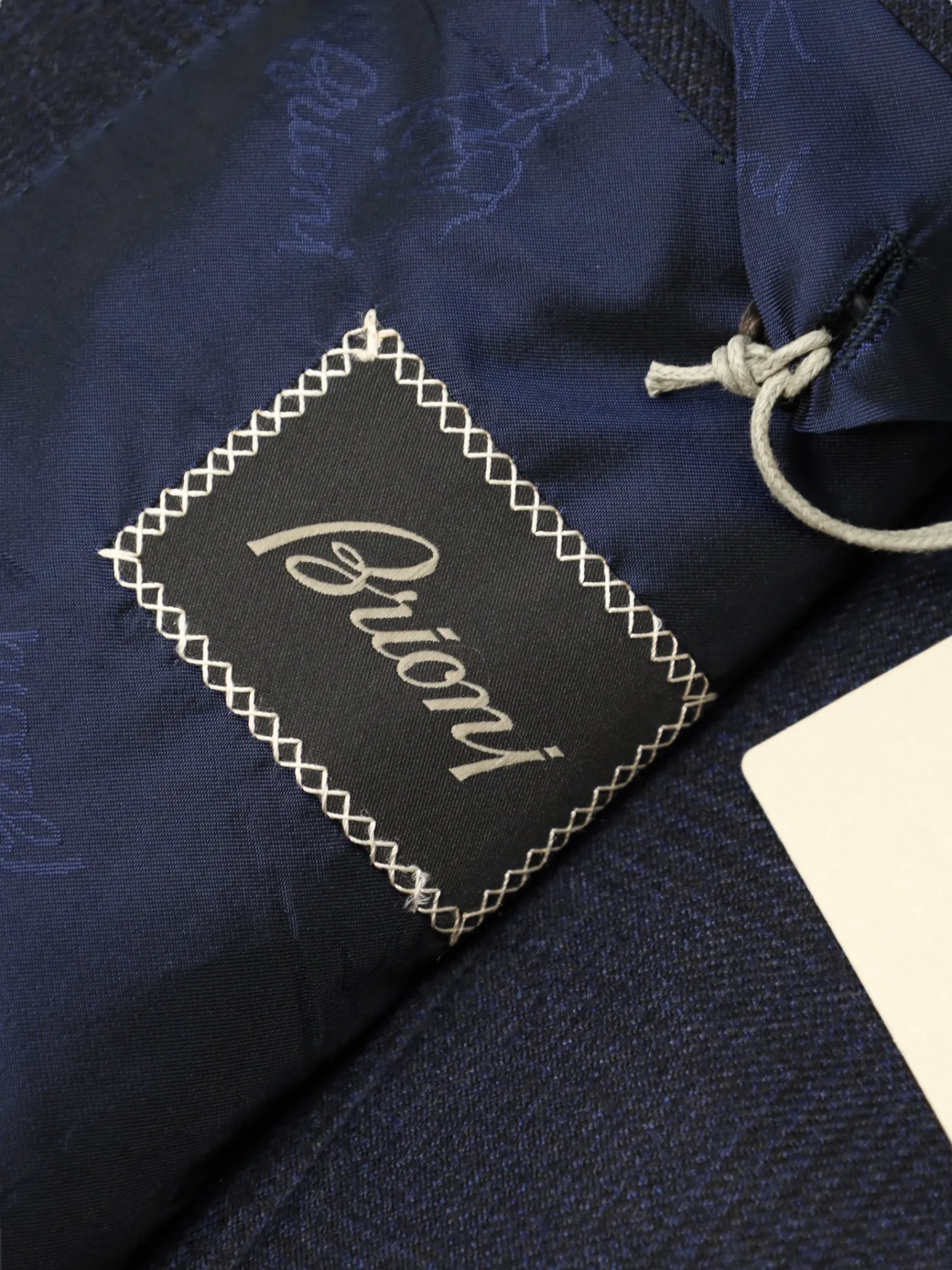 Brioni Navy Cashmere Glenplaid Colosseo Jacket