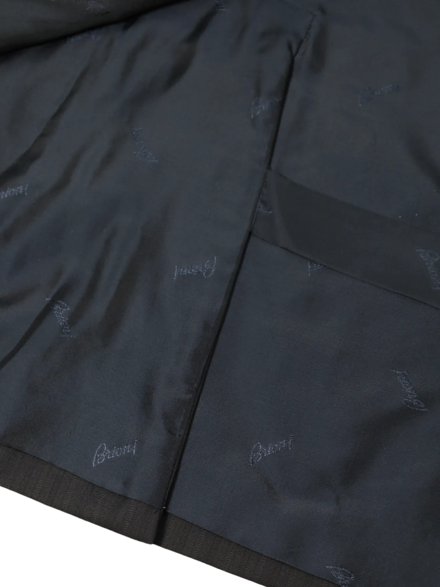 Brioni Navy Cashmere Glenplaid Colosseo Jacket