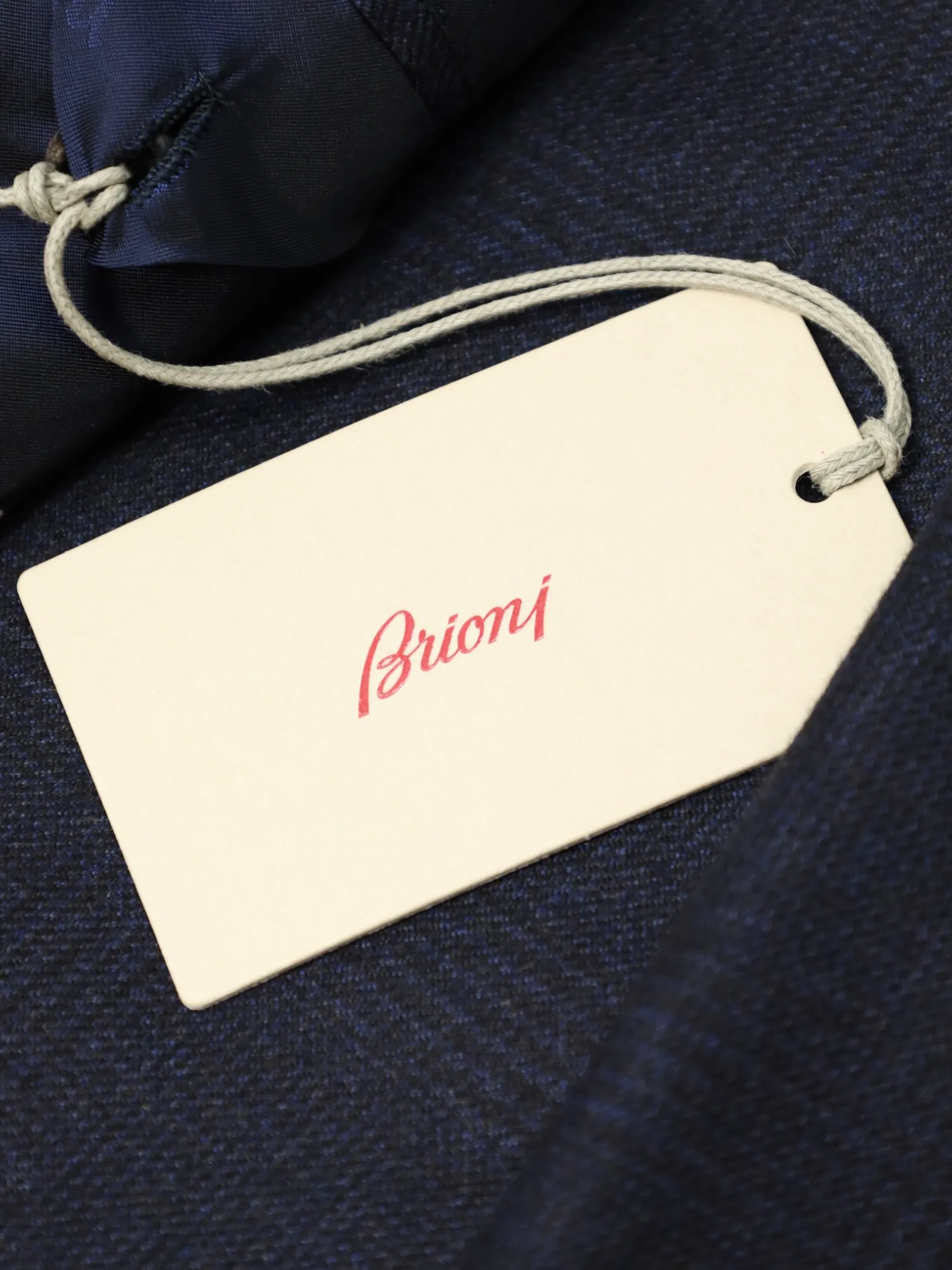 Brioni Navy Cashmere Glenplaid Colosseo Jacket