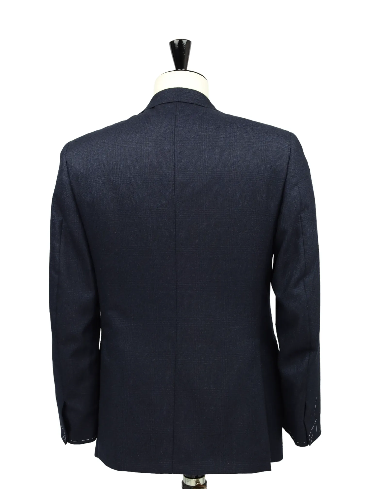 Brioni Navy Cashmere Glenplaid Colosseo Jacket