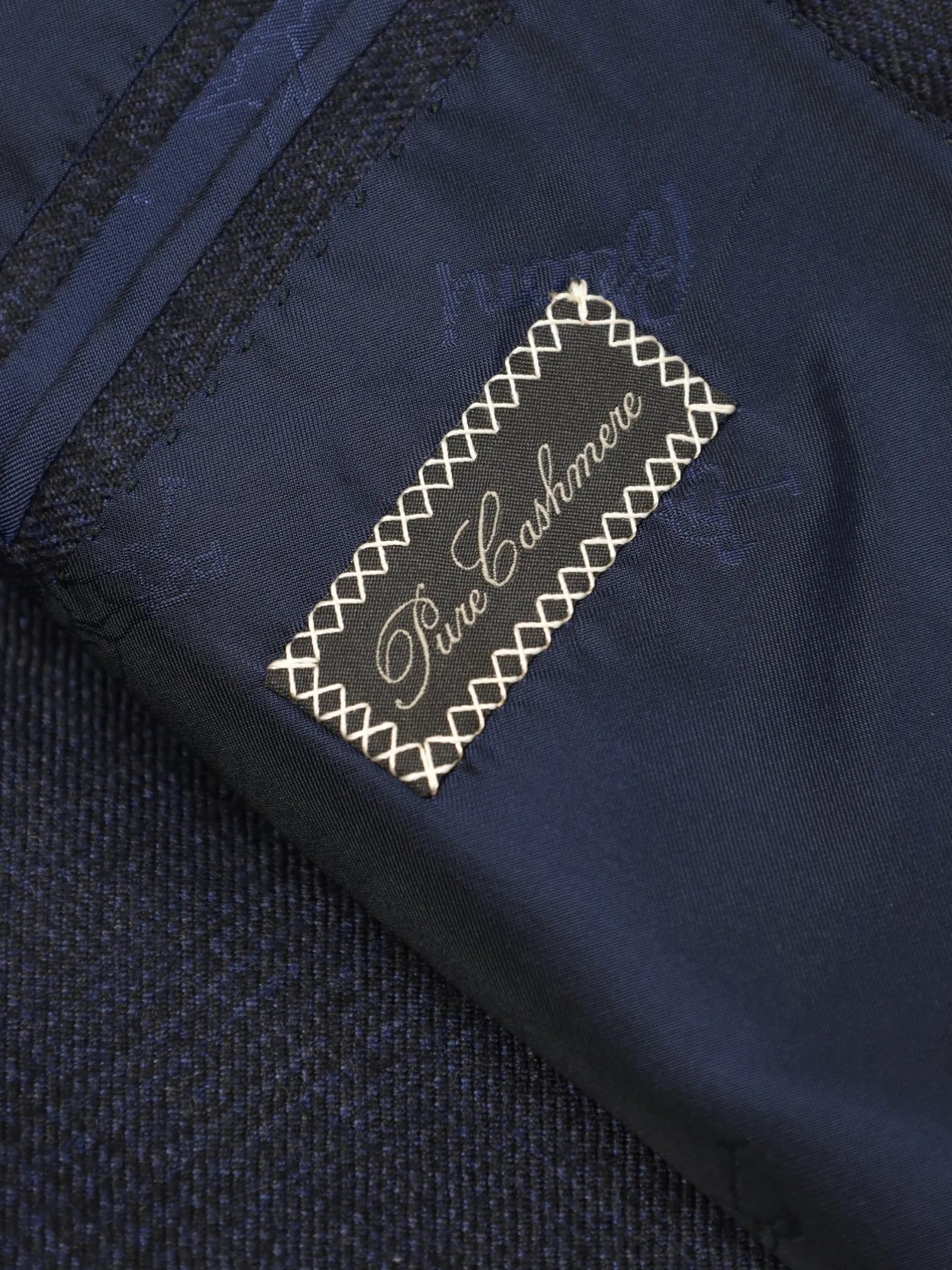 Brioni Navy Cashmere Glenplaid Colosseo Jacket