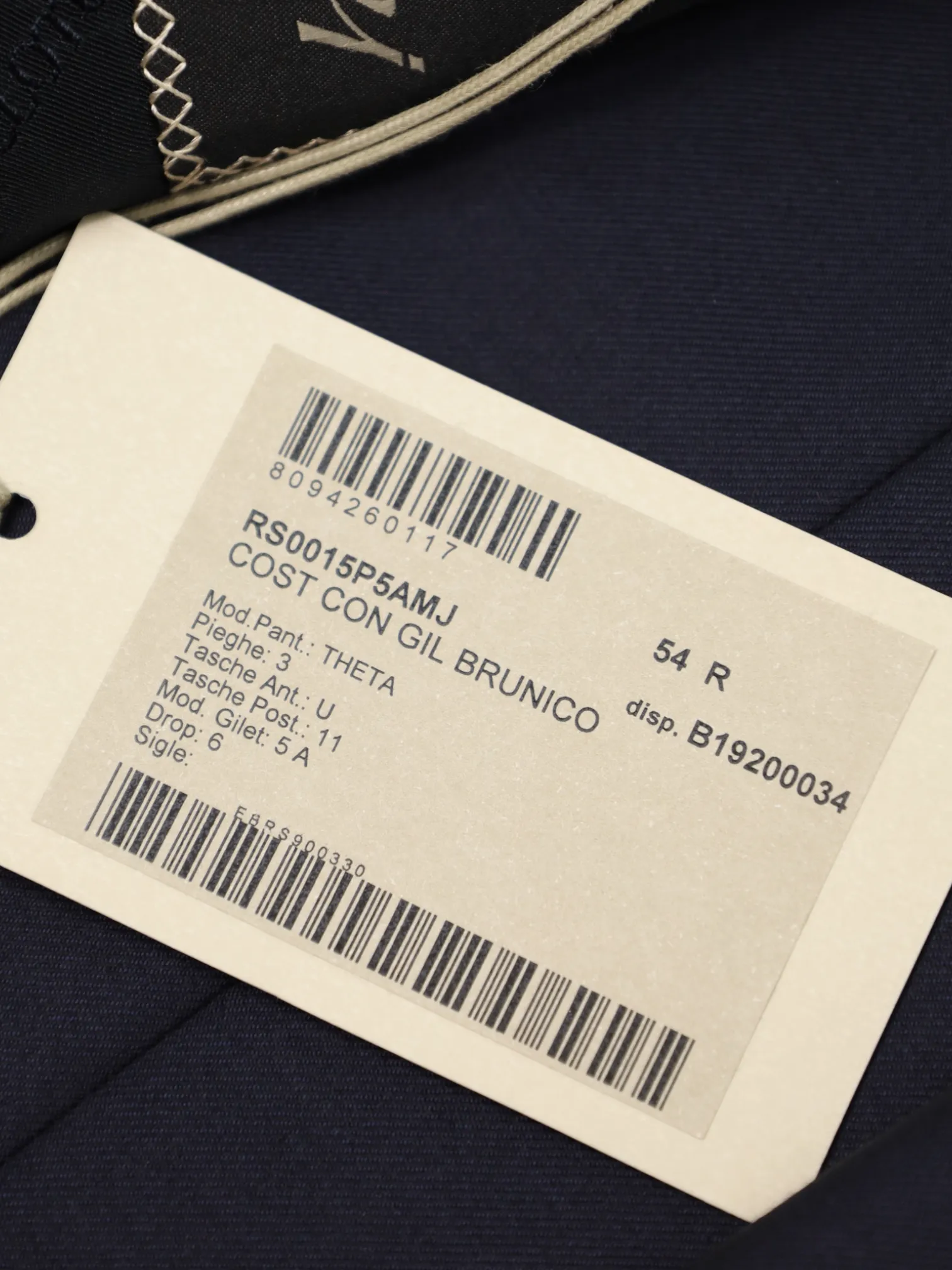 Brioni Navy Essential 3-Piece Super 160's Suit