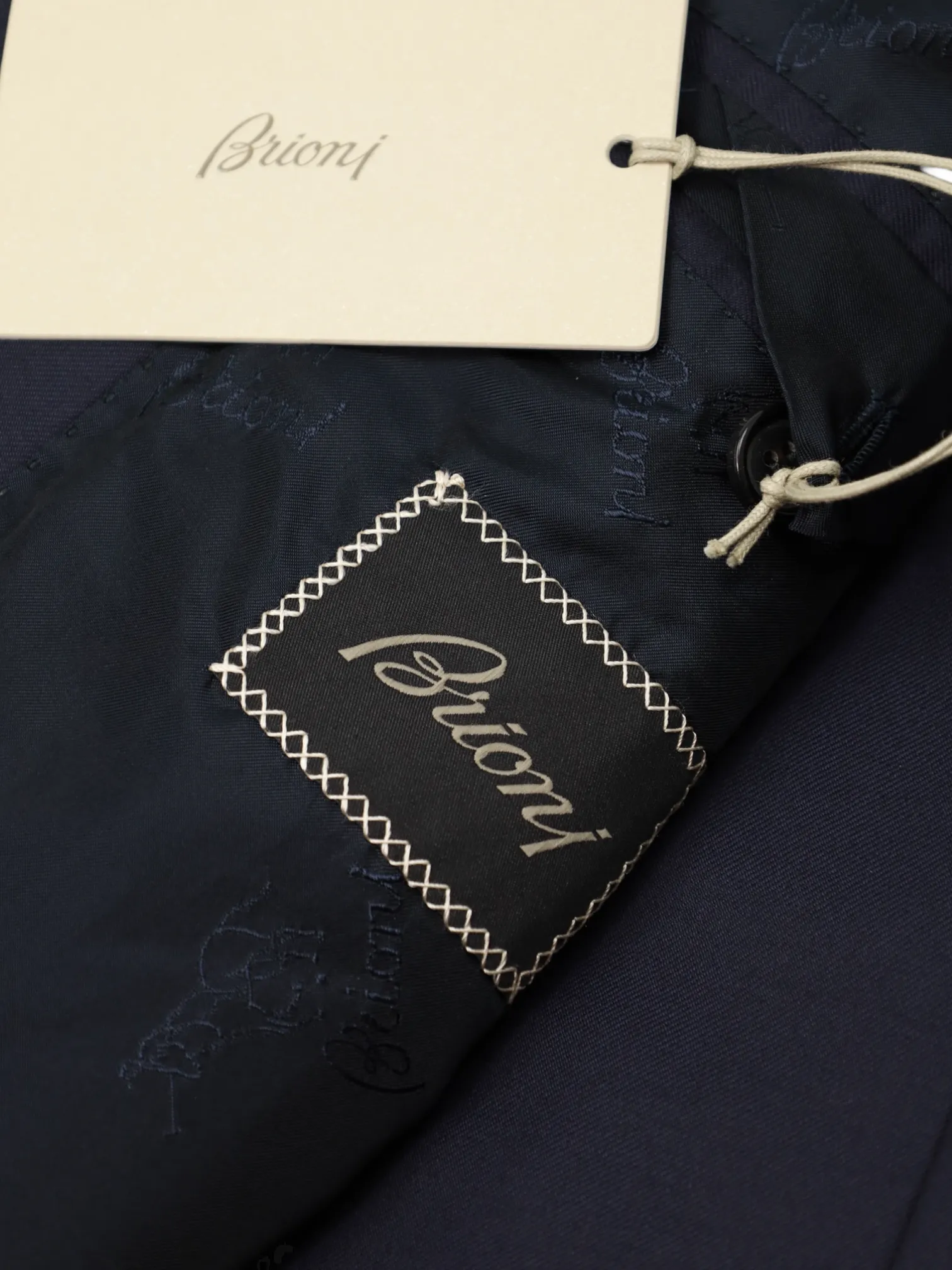 Brioni Navy Essential 3-Piece Super 160's Suit