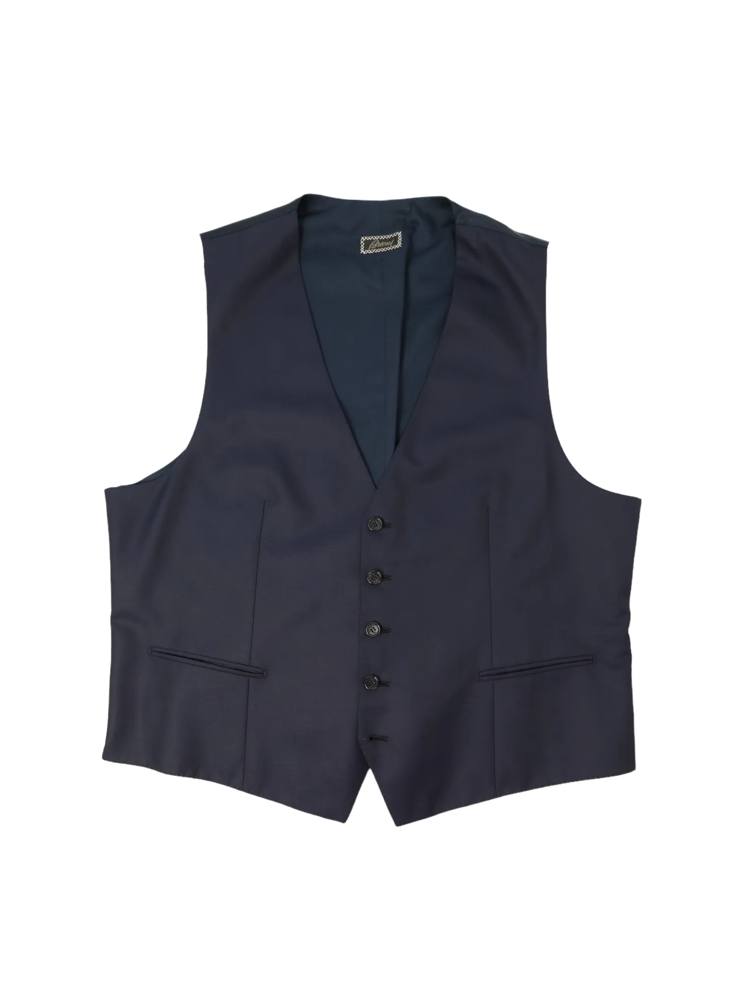 Brioni Navy Essential 3-Piece Super 160's Suit