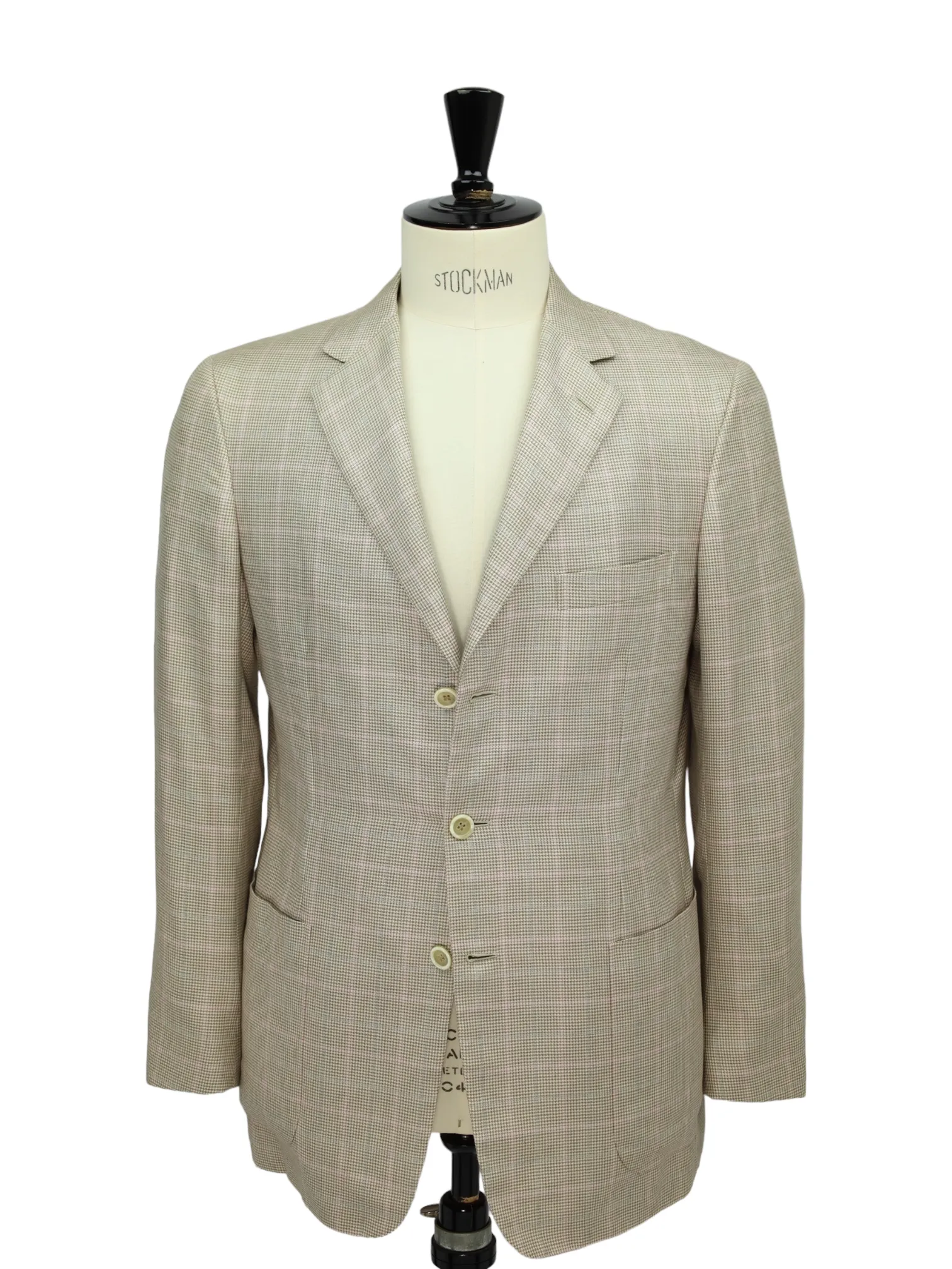 Brioni Taupe Glenplaid Jacket
