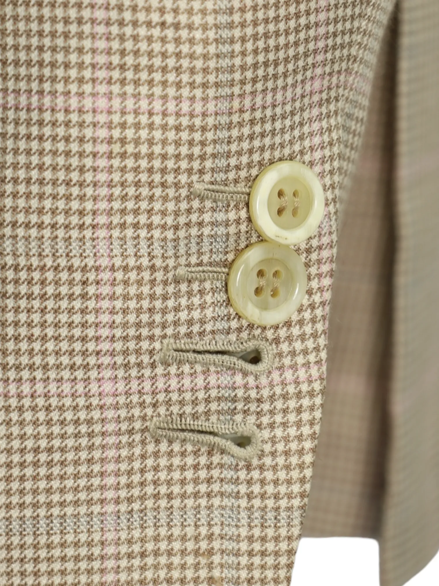 Brioni Taupe Glenplaid Jacket