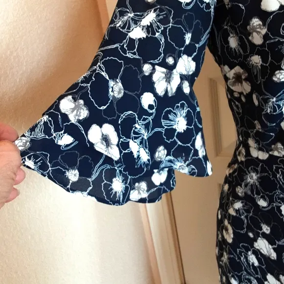 Brooks Brothers Flutter Sleeve Fit and Flair Dress