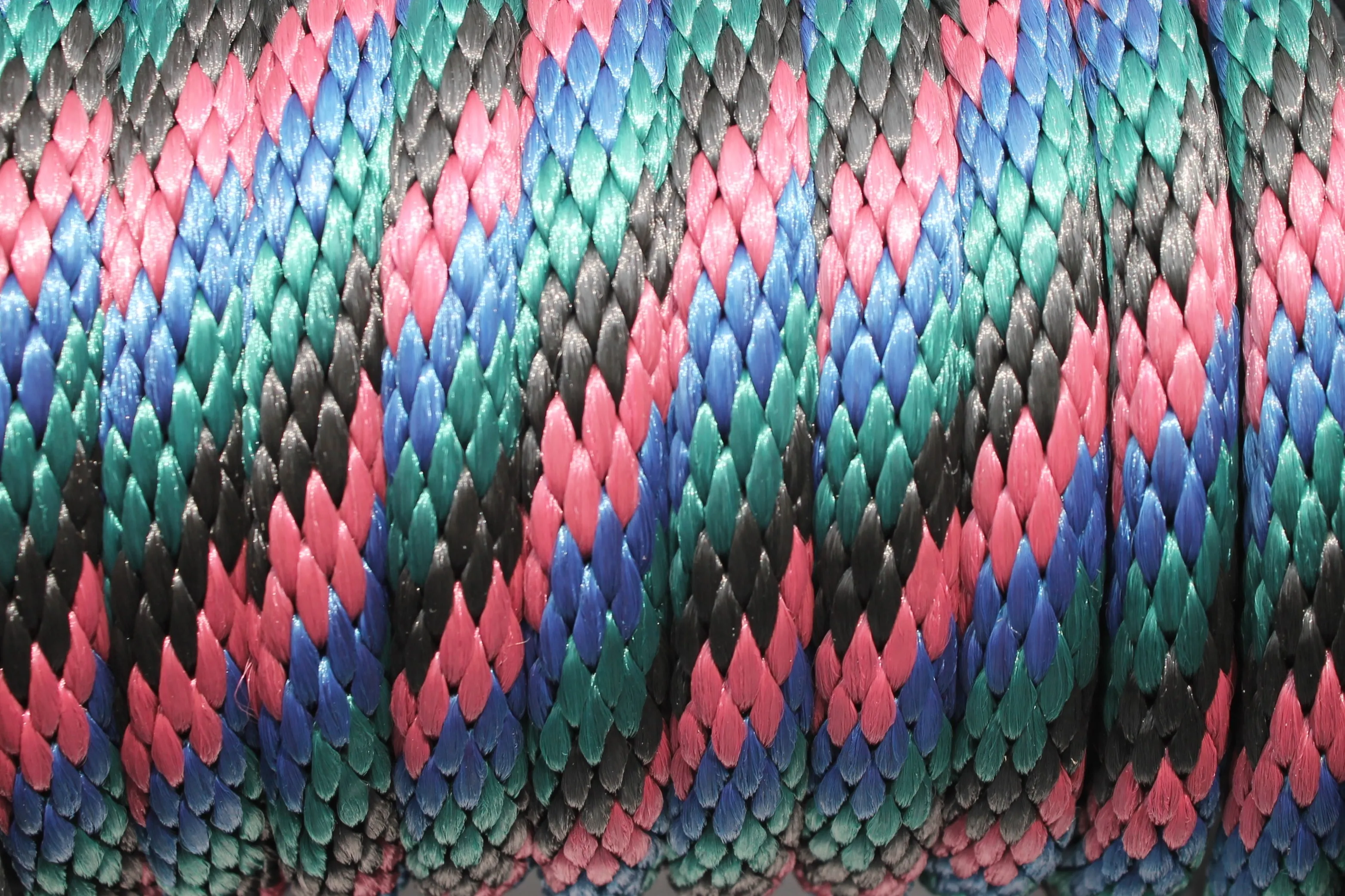 Burgundy, Navy, Black, Hunter Green Solid Braided Multifilament Polypropylene Rope