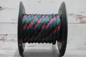 Burgundy, Navy, Black, Hunter Green Solid Braided Multifilament Polypropylene Rope