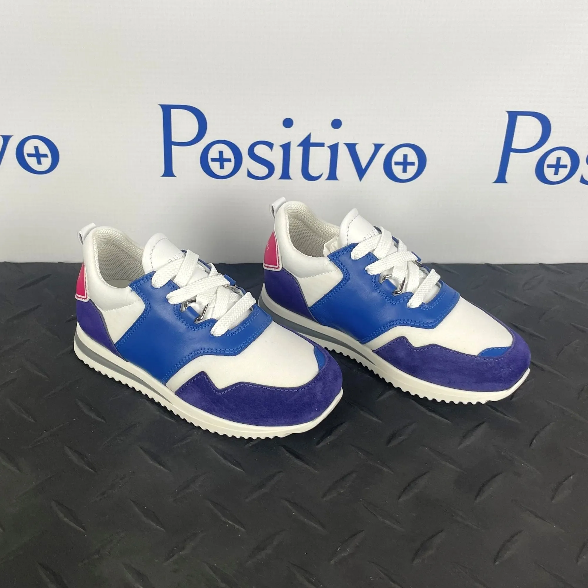 Buscemi Ventura Kid Purple Trio Leather Sneakers