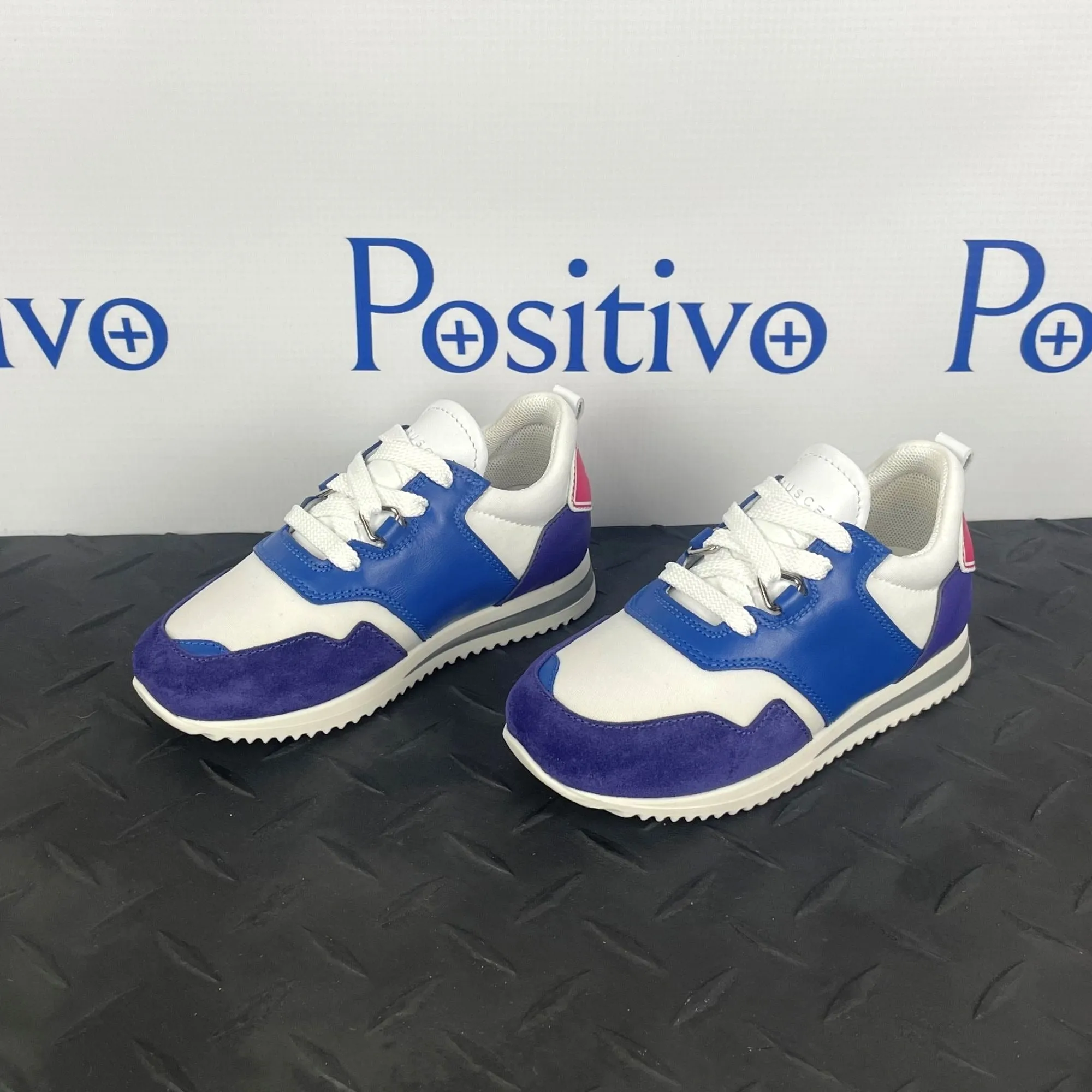 Buscemi Ventura Kid Purple Trio Leather Sneakers