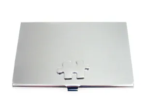 Business Card Holder with Puzzle Pendant