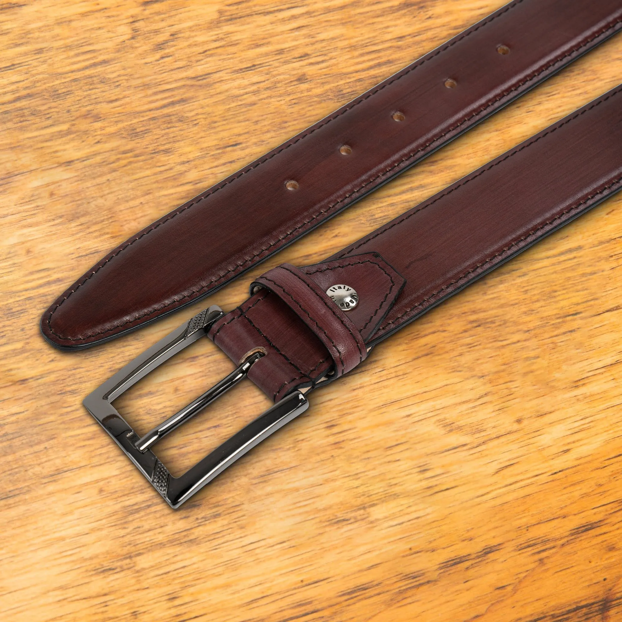C1450 Calzoleria Toscana Leather Dress Belt