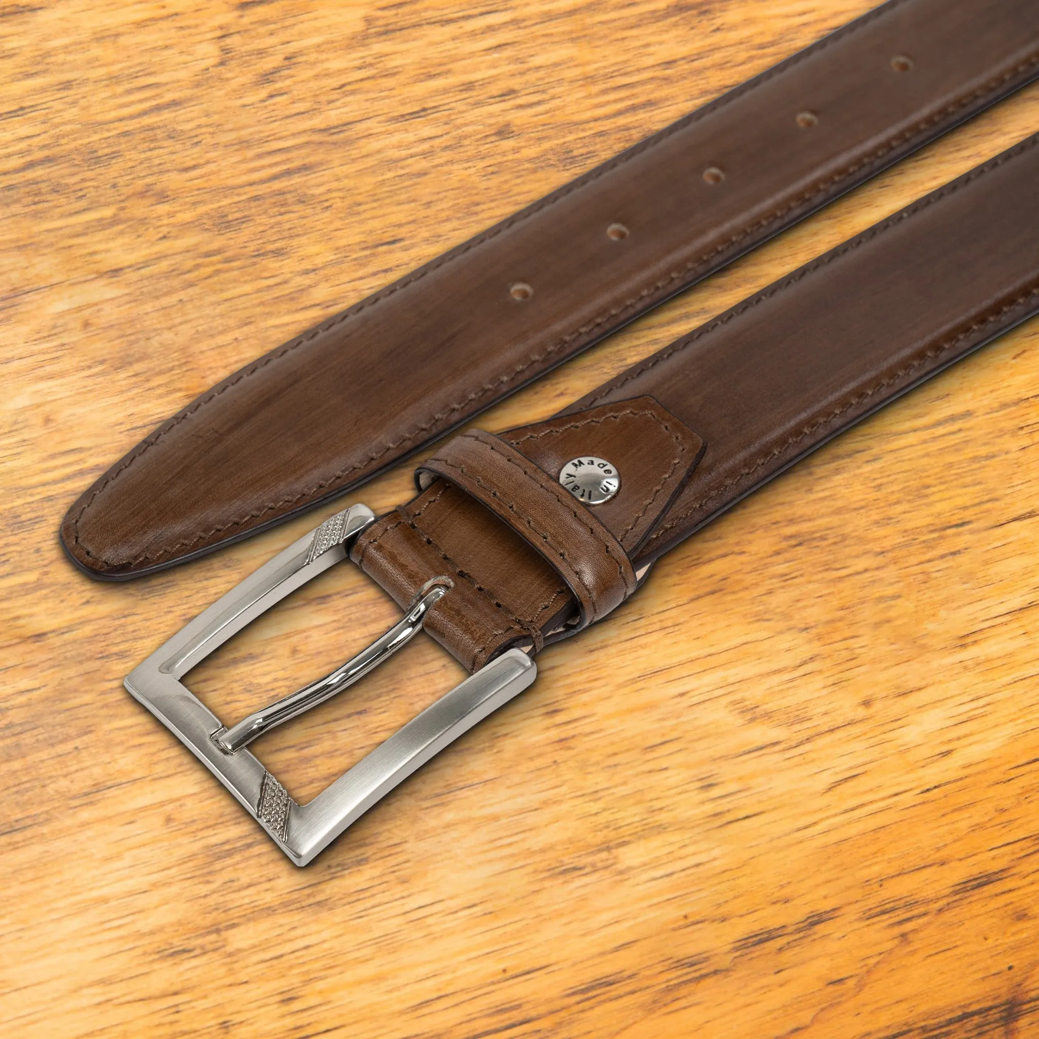 C1450 Calzoleria Toscana Leather Dress Belt
