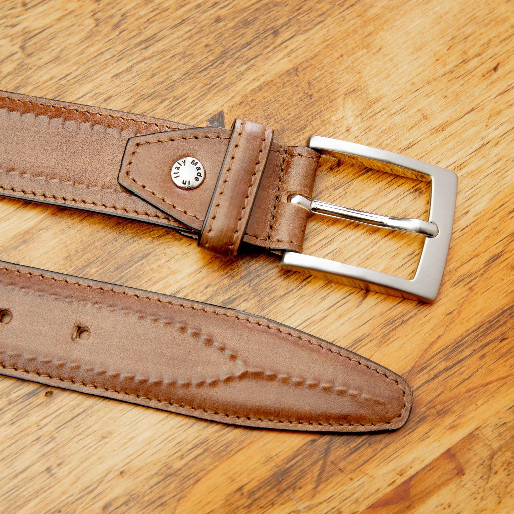 C2216 Calzoleria Toscana Inner Stitched Dress Belt