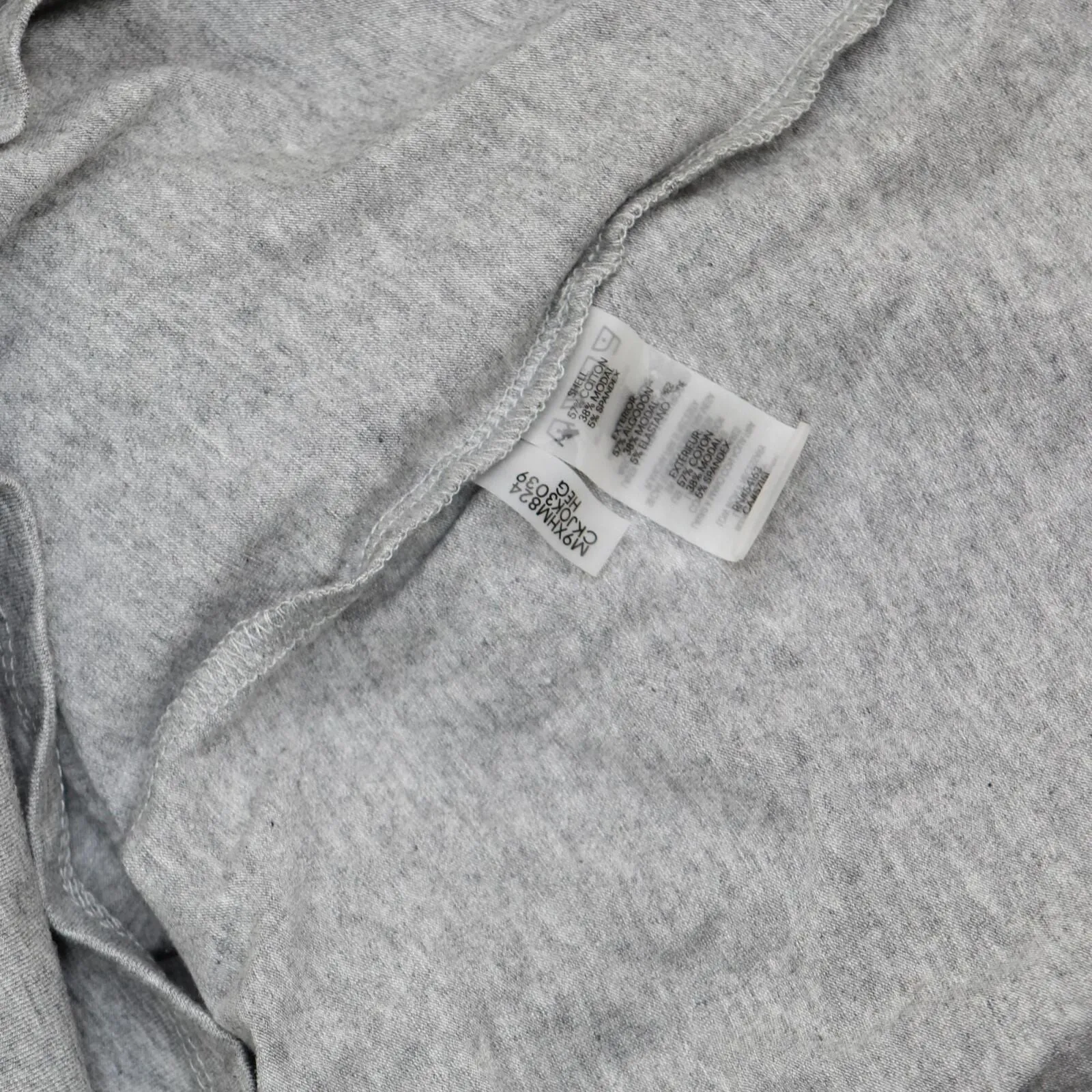 Calvin Klein Gray Embellished Printed Short Sleeve Crew Neck T-Shirt Gray XS