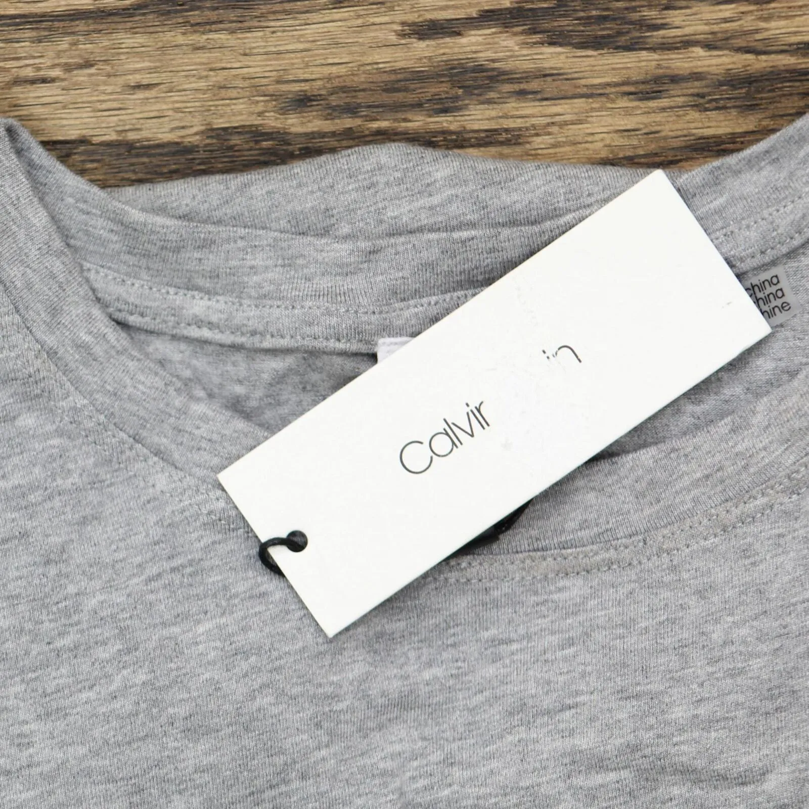 Calvin Klein Gray Embellished Printed Short Sleeve Crew Neck T-Shirt Gray XS