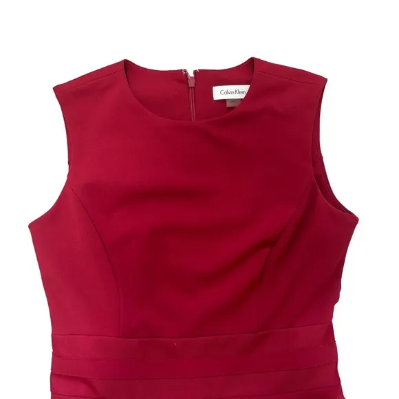 Calvin Klein Red Dress- Size 2